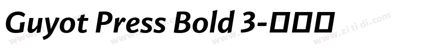 Guyot Press Bold 3字体转换